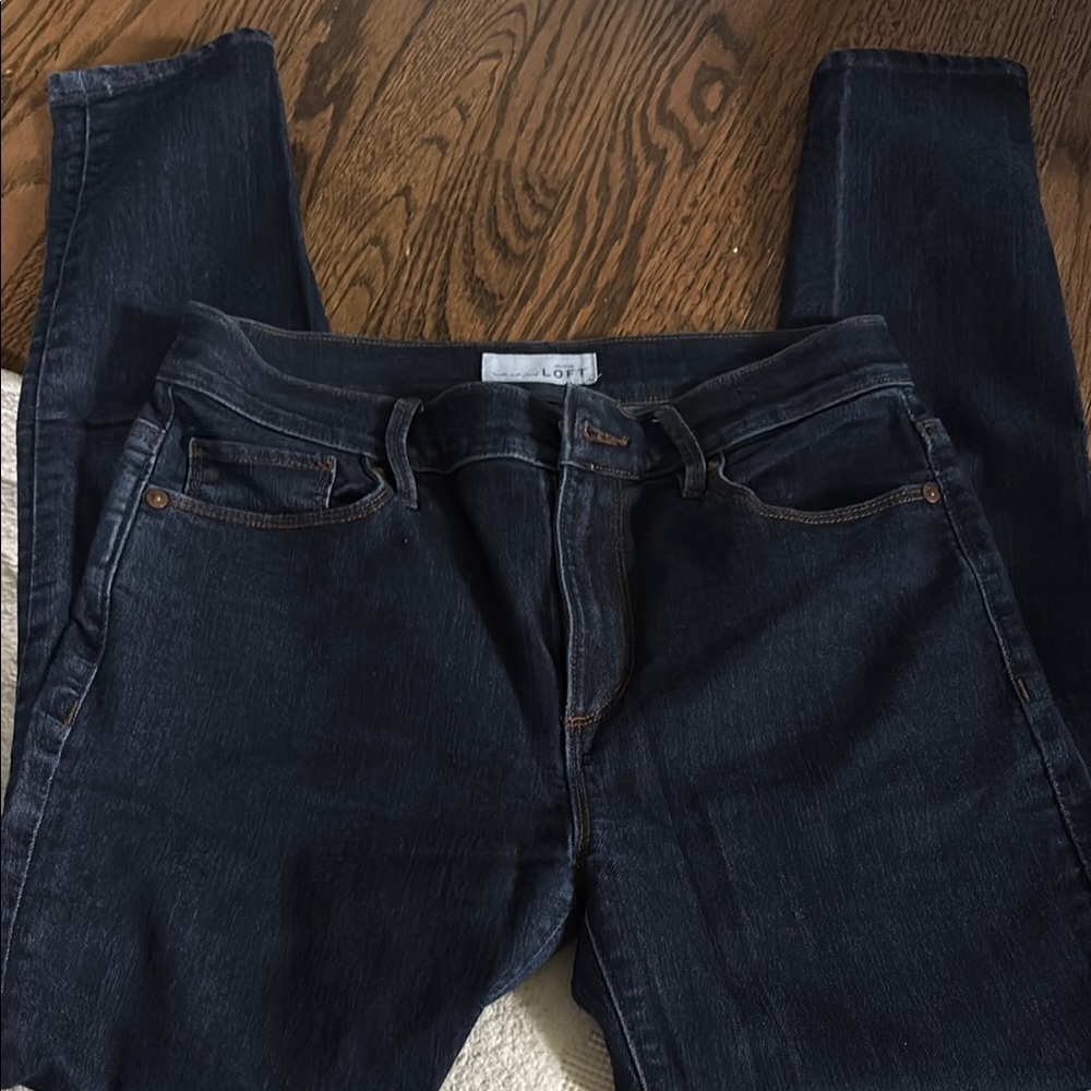 LOFT Blue Skinny Jeans Classic Style